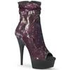 Pleaser - DELIGHT1008SQ Bottes de plateforme - Noir/Violet Product image